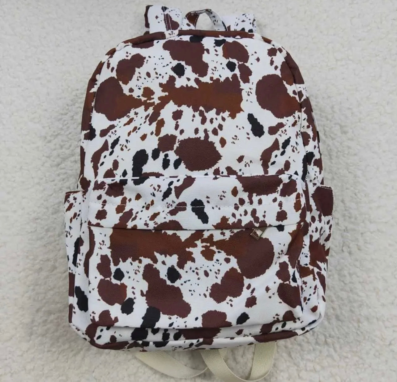 Brown Cowprint backpack
