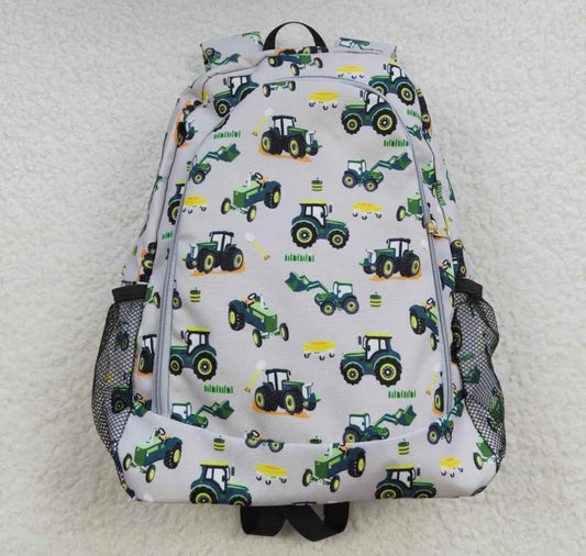 White tractor back pack