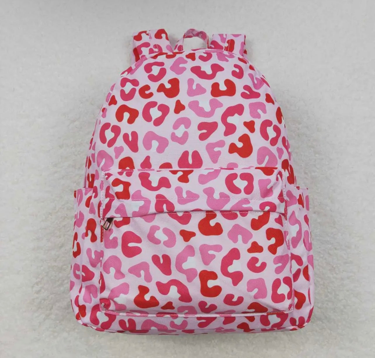 Pink cheetah backpack