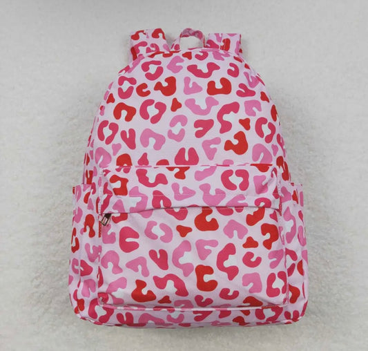Pink cheetah backpack