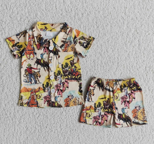 Boy cowboy short Pjs