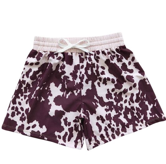 Cow print trunks